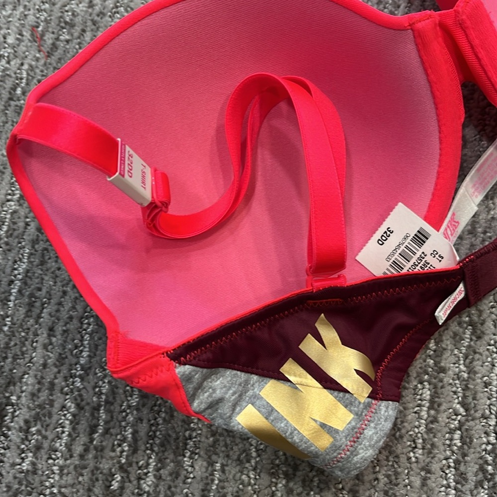 Pink Victorias Secret Wear Everywhere T Shirt Bras - LOT OF 3 - 32DD - Picture 7 of 16